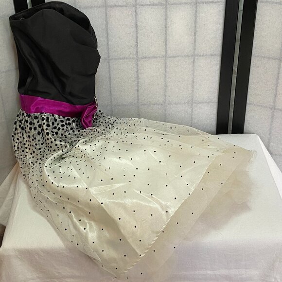 Gunne Sax Strapless Tulle Net Ballet Sweetheart Neck Sparkle Dress Bow Waist 7 - Picture 8 of 15